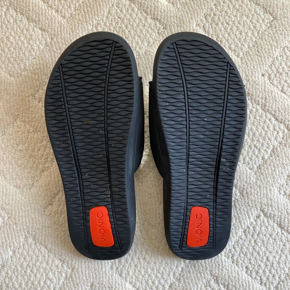 {Vionic} Black Kiwi Motion Control Slide Sandal - image 3